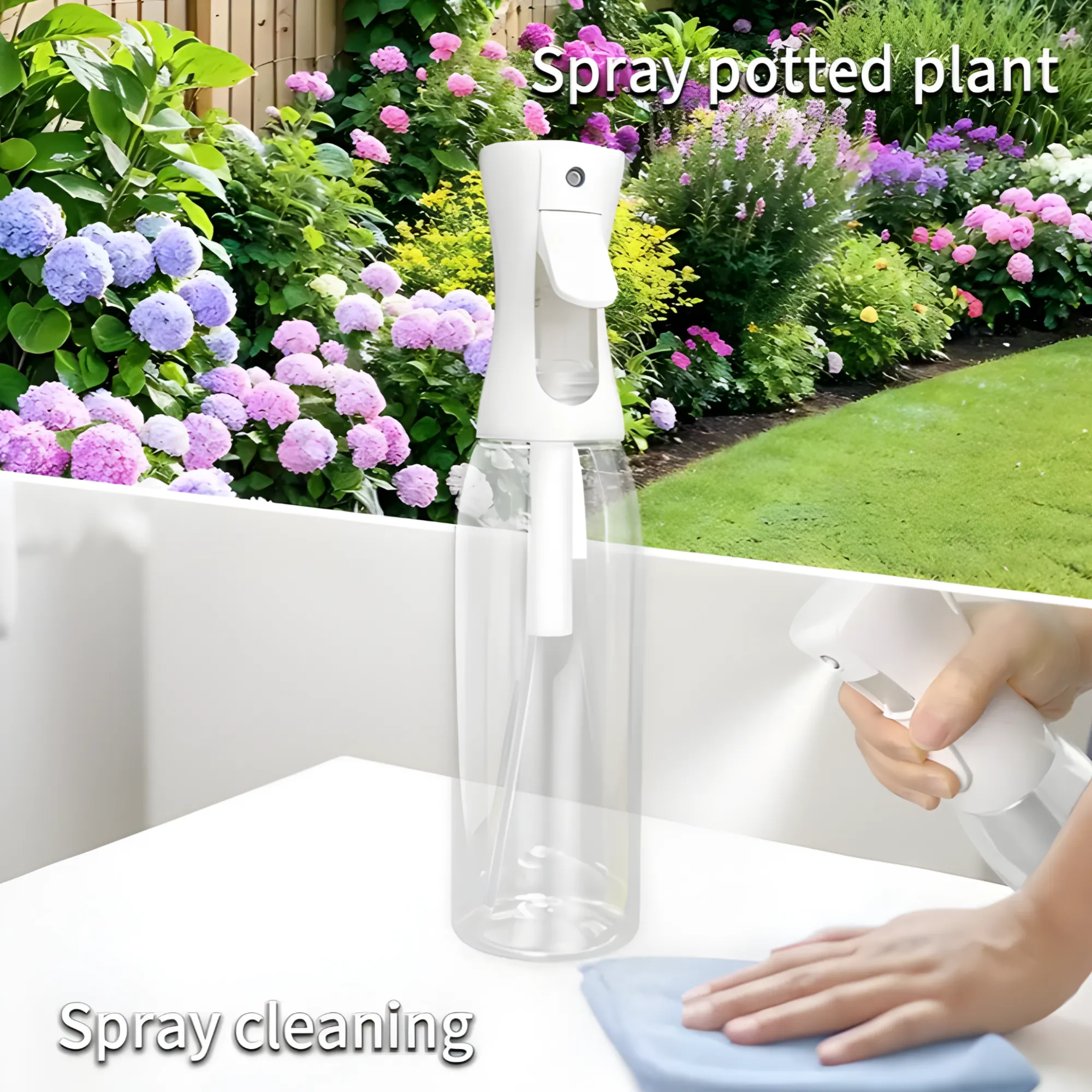 300Ml Multi-Functional Reausable Fine Mist Bottle Spray Yd421607
