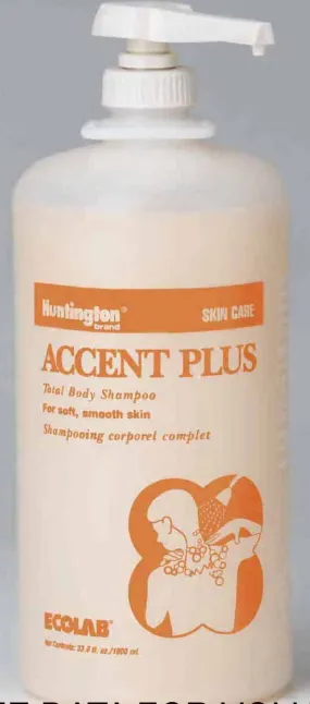 Accent Plus® Pump Bottle Shampoo and Body Wash, 1 Case of 12