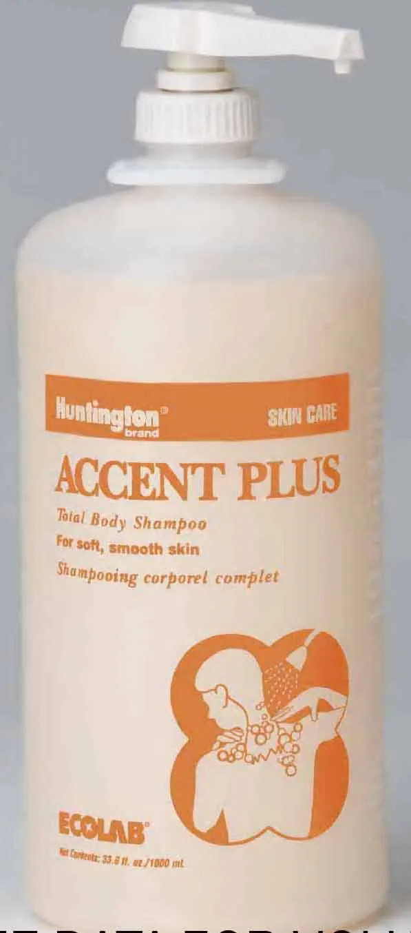 Accent Plus® Pump Bottle Shampoo and Body Wash, 1 Case of 12