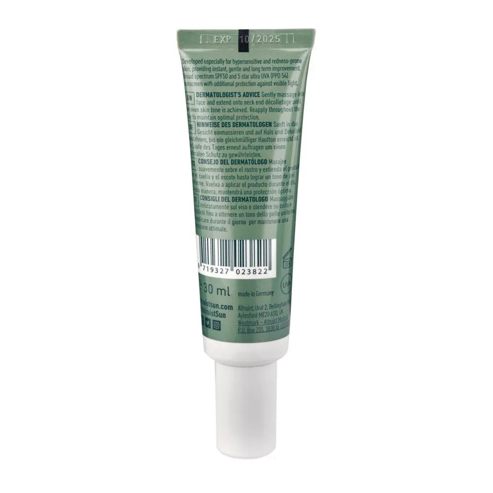 Altruist Anti-Redness & Pigmentation Moisturiser SPF50, 30ml
