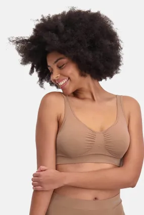 Bamboo Basic Ladies BB Fleur Knitted Seamless Padded Bra