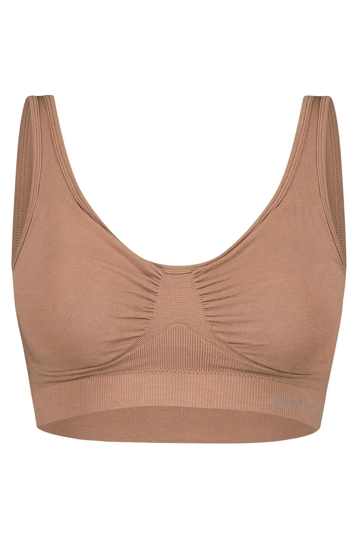 Bamboo Basic Ladies BB Fleur Knitted Seamless Padded Bra