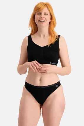 Bamboo Basics Ladies BB Amber Seamless Thong With Lace Edge 3-pack