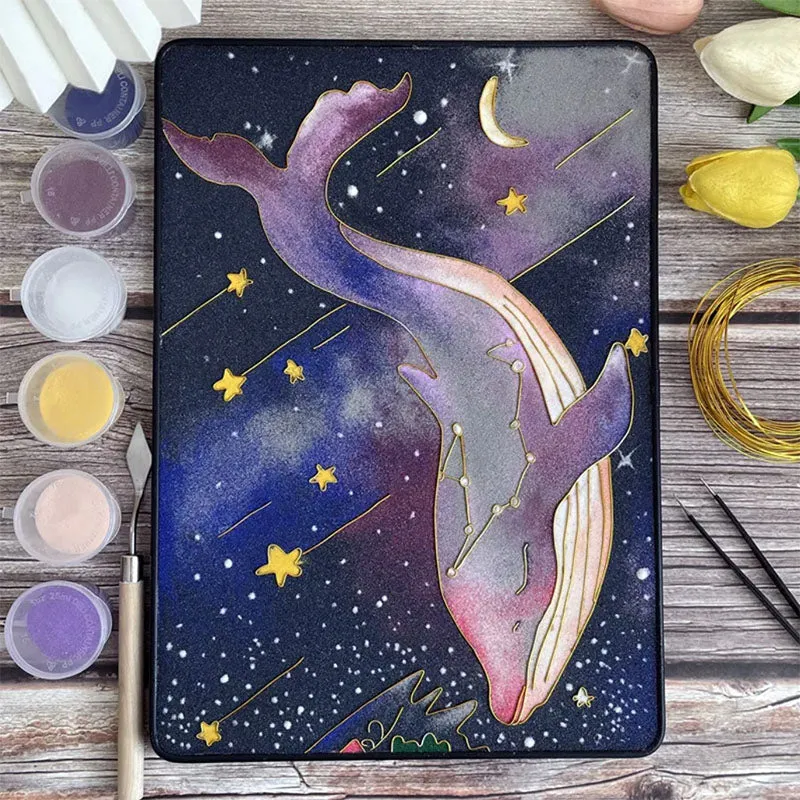 Cartoon Whale Cloisonné Enamel DIY Kit