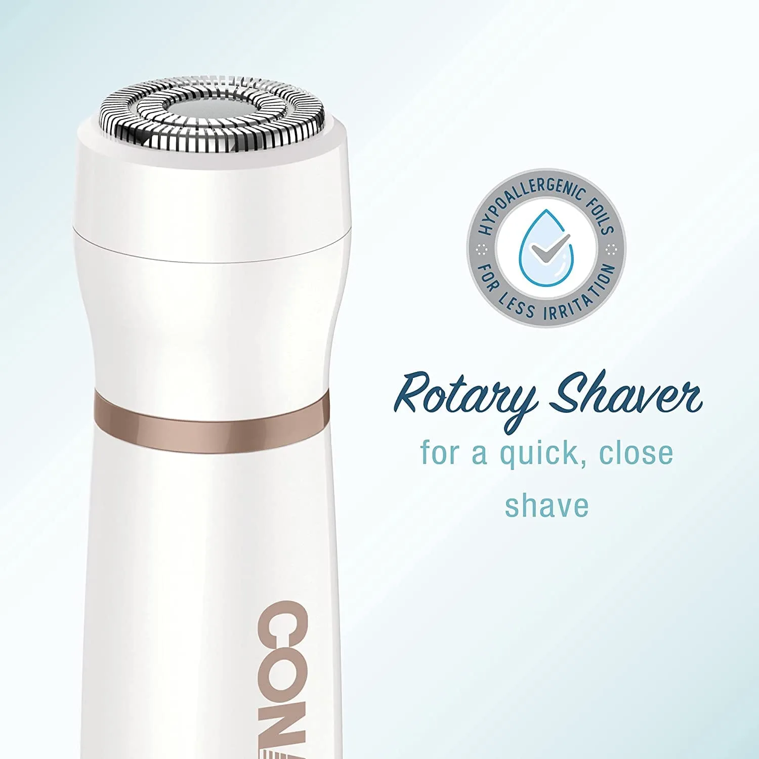 Conair Satiny Smooth All-in-One Facial Trim System, Battery Operated, Use Wet/Dry - LT85R
