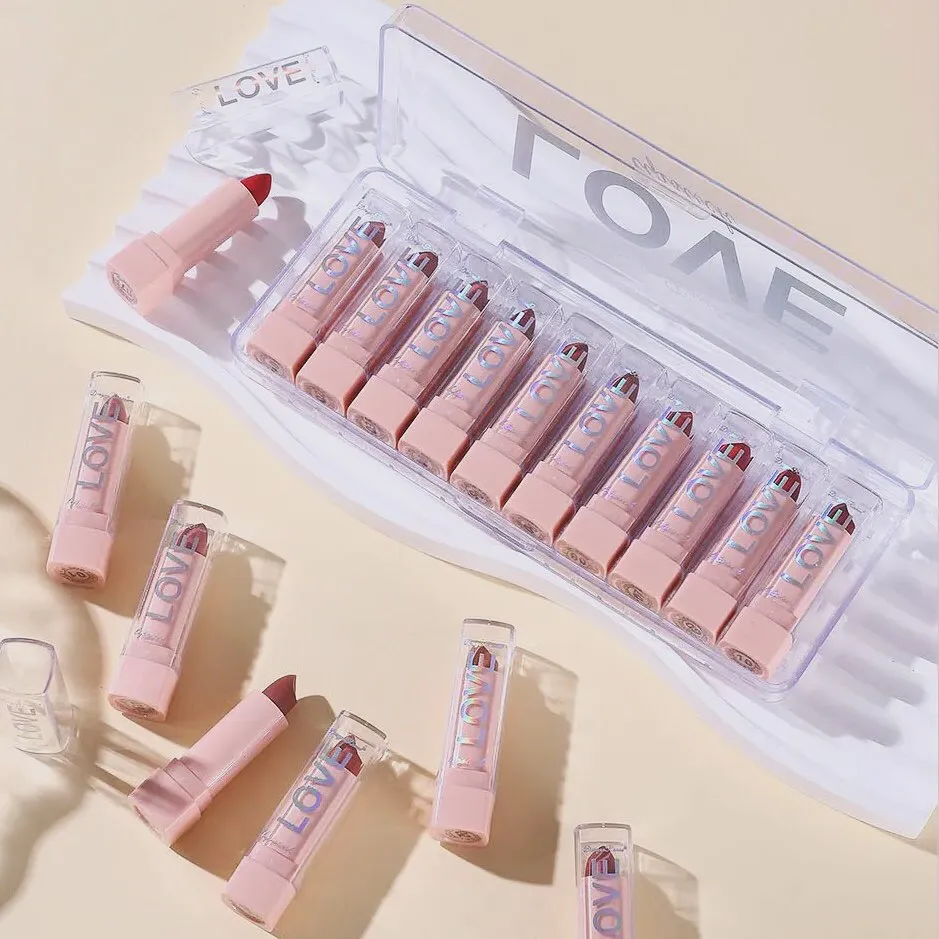 Dragon Ranee - 10 Mini Matte Velvet Long-lasting Lipsticks Set