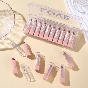 Dragon Ranee - 10 Mini Matte Velvet Long-lasting Lipsticks Set