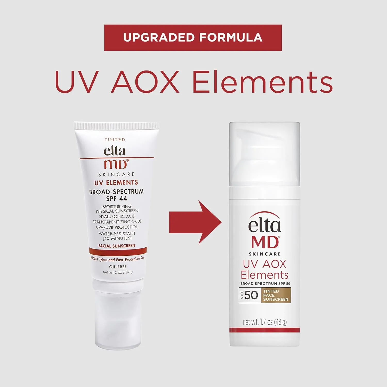 EltaMD UV AOX Elements Tinted Mineral Face Sunscreen SPF 50: Tinted Moisturizer with Zinc, Ideal for Makeup Wear and Sensitive Skin, 1.7 oz