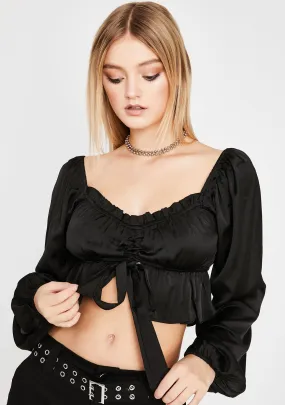 Fast Flirt Crop Blouse
