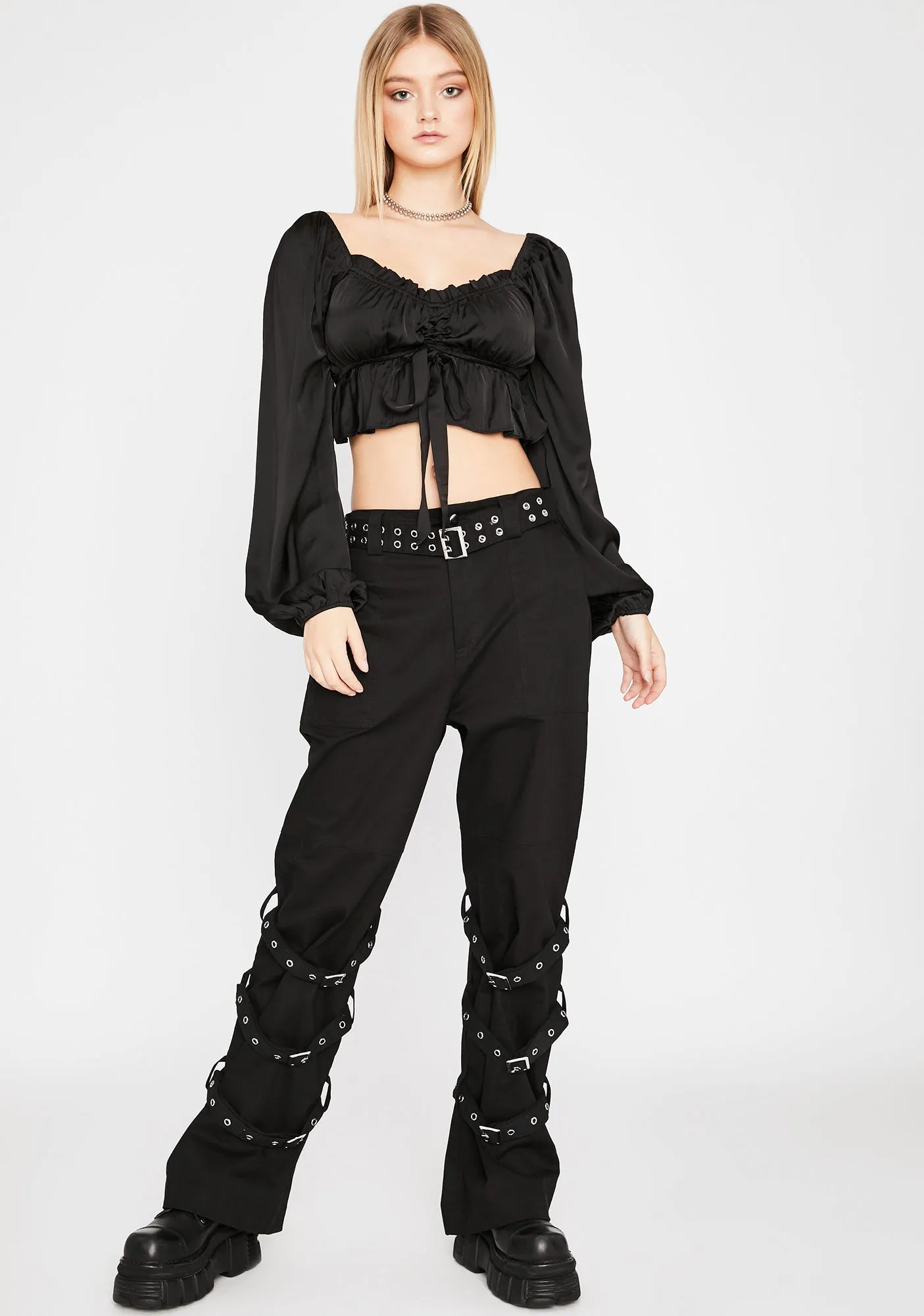 Fast Flirt Crop Blouse