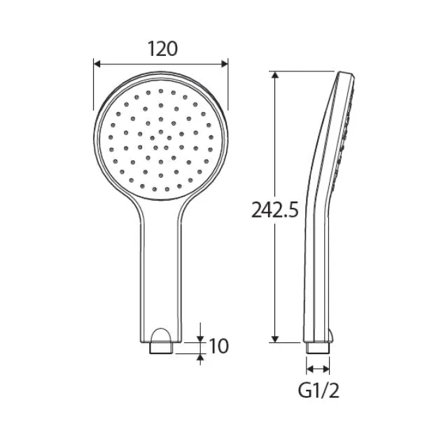Fienza Kaya Handheld Shower Head Gun Metal