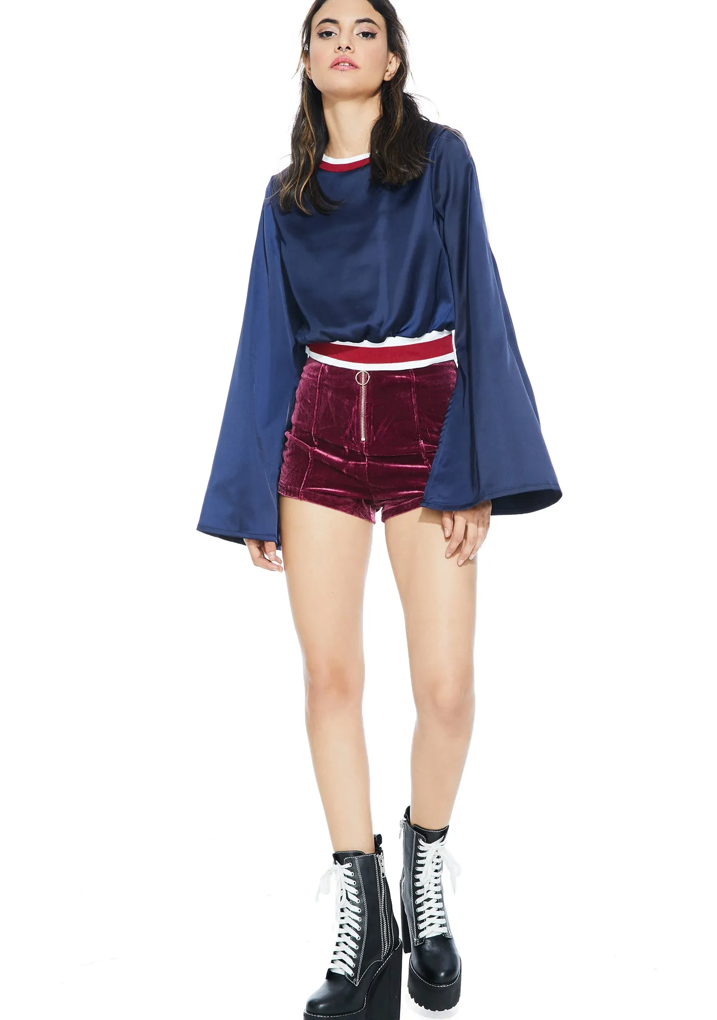 Home Team Flared Crop Top