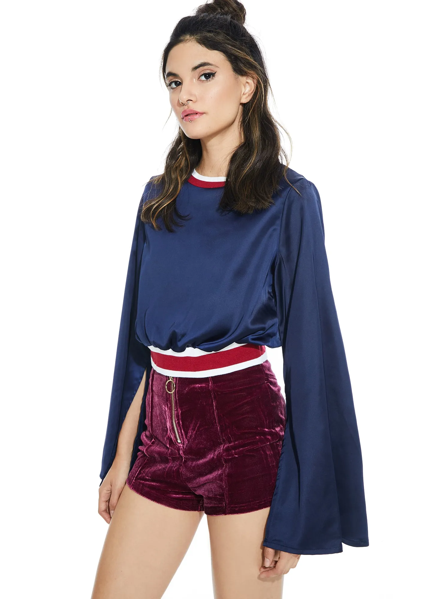 Home Team Flared Crop Top
