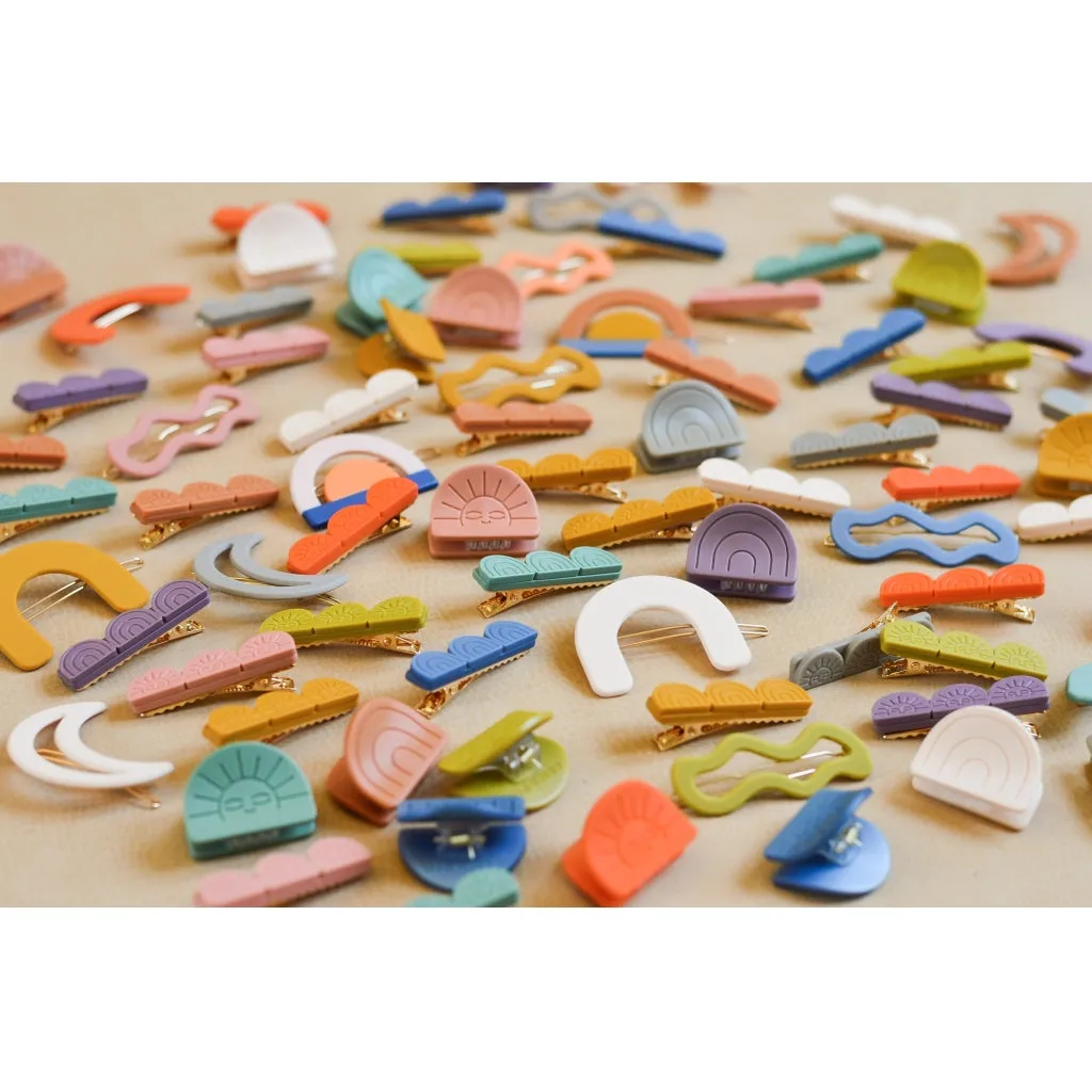 Horizon | Hair Clip - Desert Teal  Blush Bloom