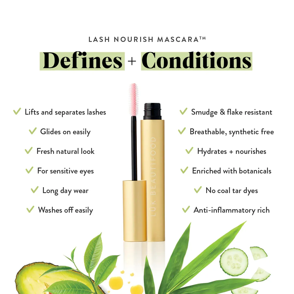 Luk Beautifood Lush Lash Nourish Mascara