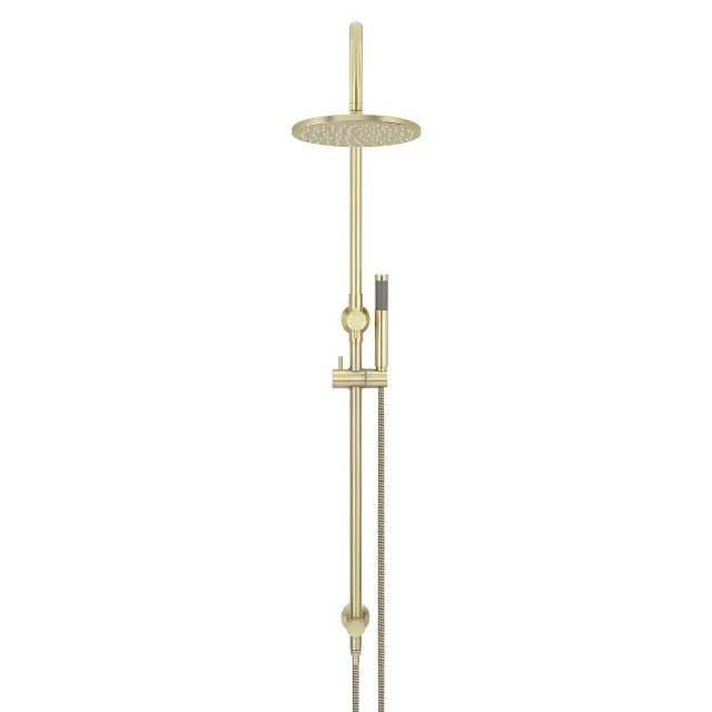 Meir Gooseneck Shower Set with 200mm rose, Single-Function Hand Shower Tiger Bronze