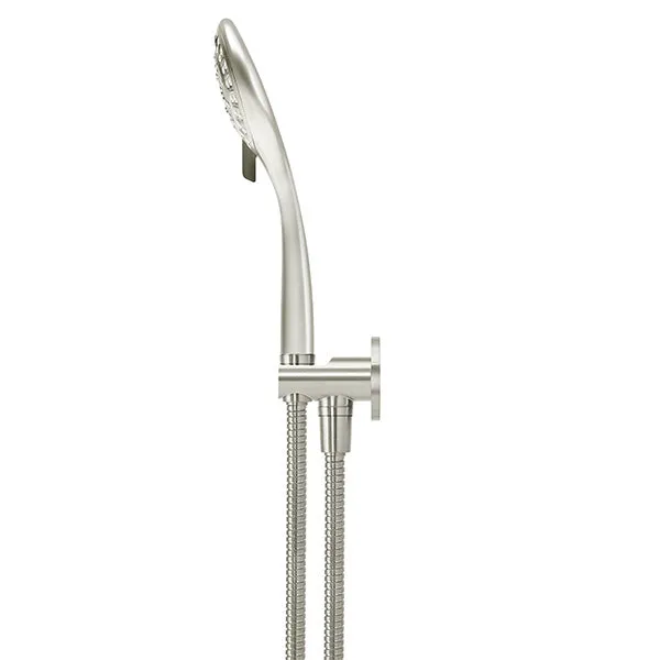 Meir Round 3 Function Hand Shower on Fixed Bracket Brushed Nickel