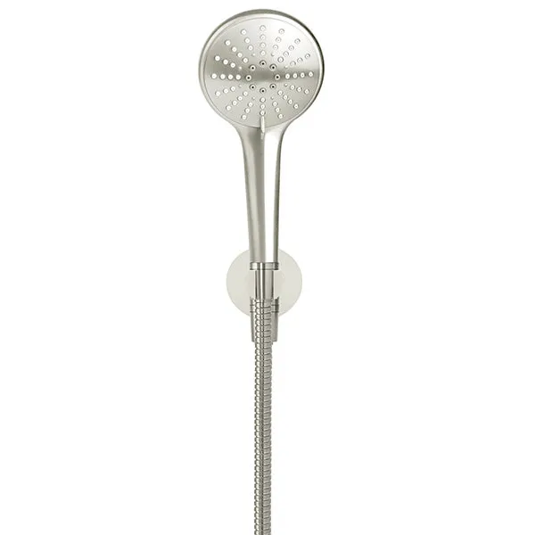 Meir Round 3 Function Hand Shower on Fixed Bracket Brushed Nickel