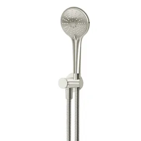 Meir Round 3 Function Hand Shower on Swivel Bracket Brushed Nickel