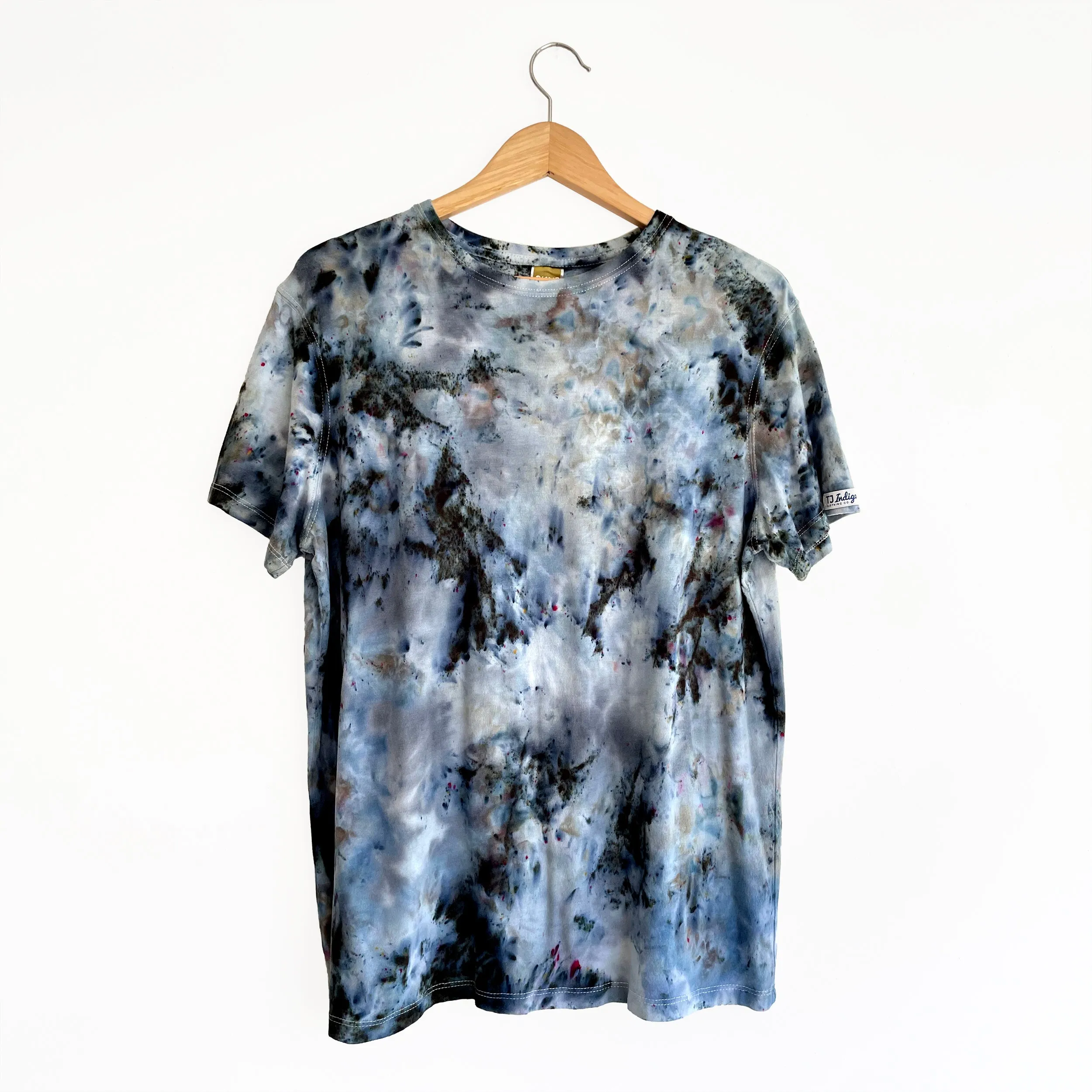 Men's Carbon Black Ice Dyed Organic Bamboo T-shirt