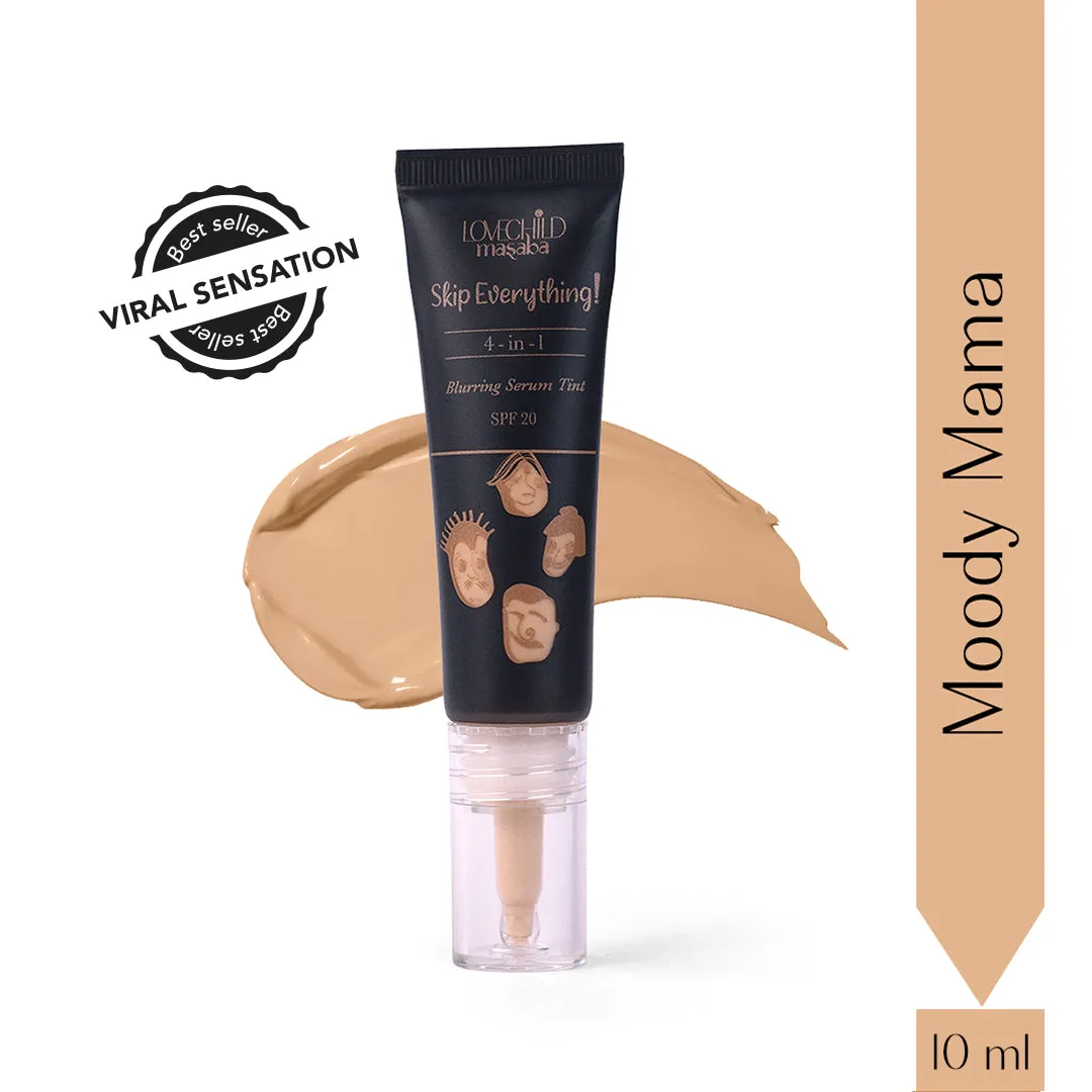 Moody Mama- Skip Everything Blurring Serum Skin Tint  4-in-1 Benefits