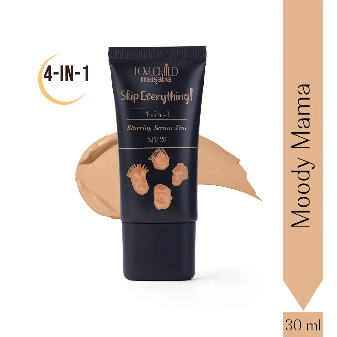 Moody Mama- Skip Everything Blurring Serum Skin Tint  4-in-1 Benefits