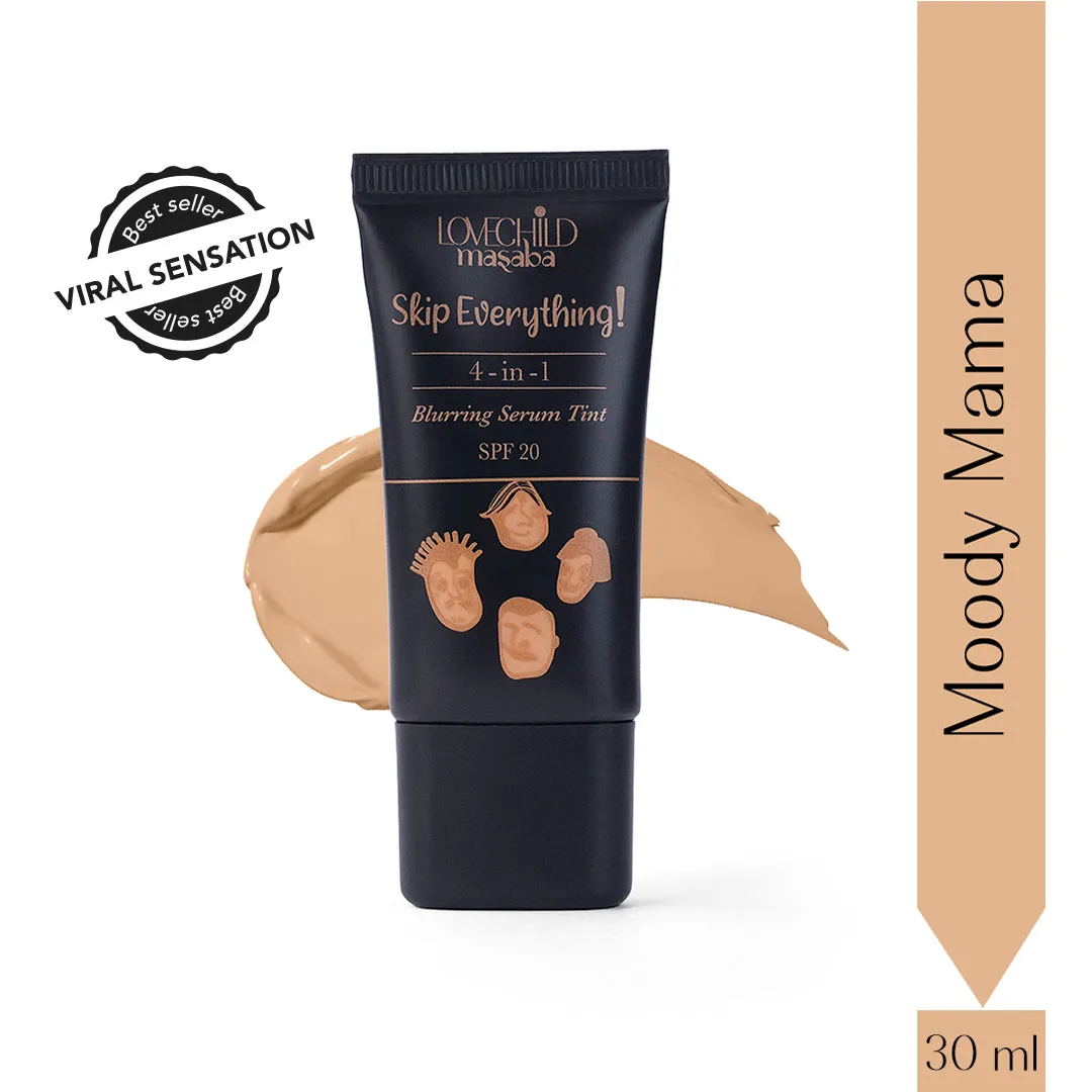 Moody Mama- Skip Everything Blurring Serum Skin Tint  4-in-1 Benefits