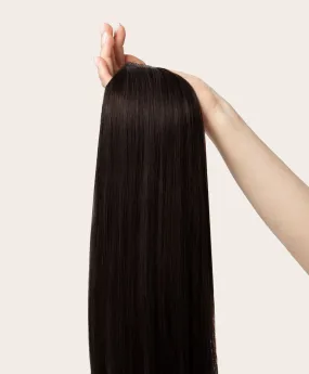 Natural Black, 16" Quad Clip-In Hair Extensions, 1B | 200g