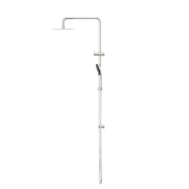Nero Round Project Twin Shower 4 Star Rating Brushed Nickel