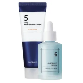 NUMBUZIN Deep Sleep Serum & Multi Vitamin Cream Set