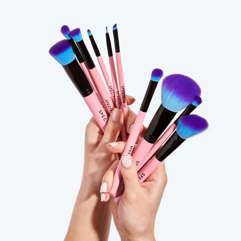 Spectrum Collections 10 Piece Pink Essential Brush Set