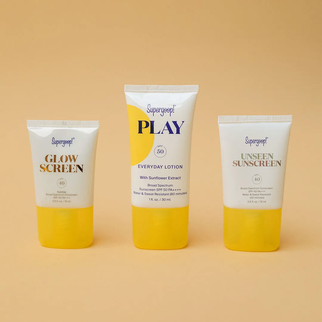 Supergoop 2023 SPF Bestsellers Starter Kit