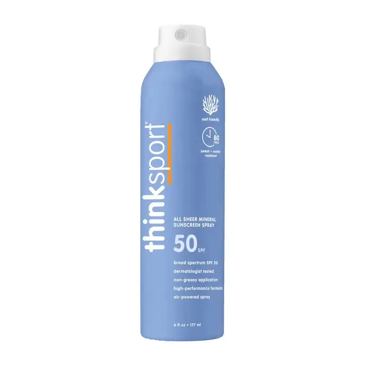 Thinksport All Sheer Mineral Sunscreen Spray Spf 50