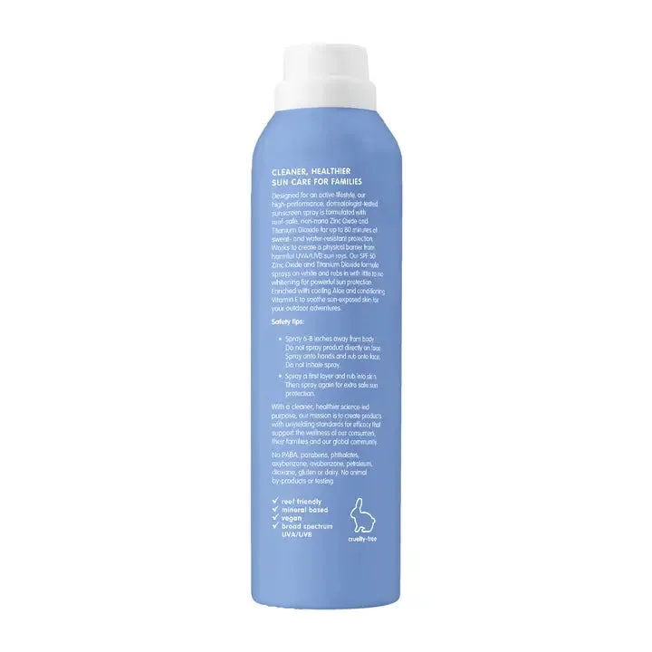 Thinksport All Sheer Mineral Sunscreen Spray Spf 50